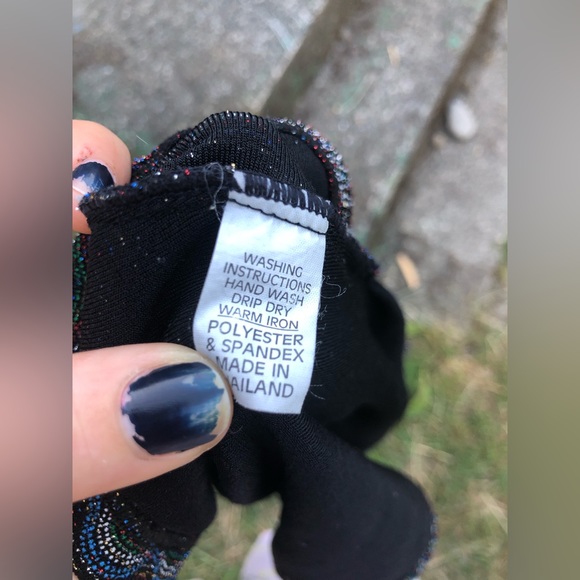 Vintage Y2K Metallic Threading Party Top - Picture 11 of 11